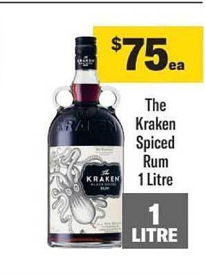 Liquorland The kraken spiced rum offer