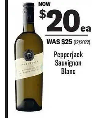 Liquorland Pepperjack sauvignon blanc offer