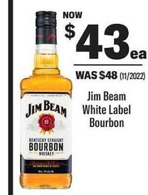 Liquorland Jim beam white label bourbon offer