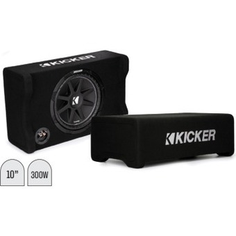 Autobarn Kicker 10” comp down firing subwoofer in custom enclosure offer