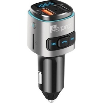 Autobarn Aerpro in car bluetooth hands free fm transmitter kit with usb fast charger offer