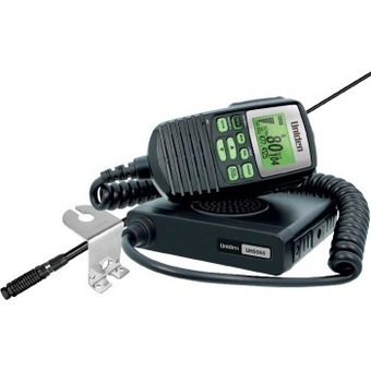 Autobarn Uniden 5w 80ch mini compact uhf cb radio & antenna + mount pack offer