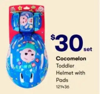 BIG W Cocomelon Toddler Helmet with Pads offer