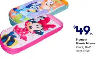 BIG W Bluey or Minnie Mouse offer