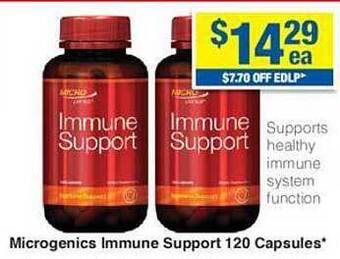 My Chemist Microgenics immune support 120 capsules offer