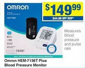 My Chemist Omron hem-7156t plus blood pressure monitor offer