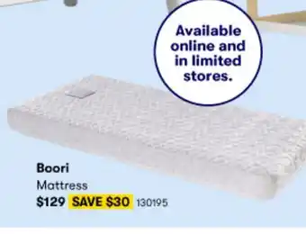 BIG W Boori Mattress offer