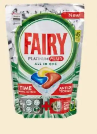 BIG W Fairy 45-Pack Platinum Plus Dishwashing Tabs offer