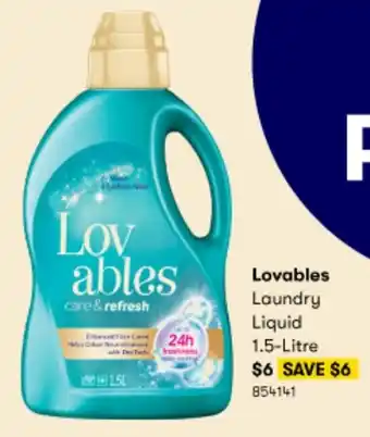 BIG W Lovables Laundry Liquid 1.5-Litre offer