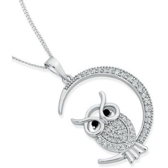 Prouds Sterling silver cubic zirconia pendant offer
