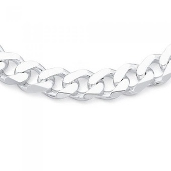 Prouds Sterling silver gents 55cm heavy curb chain offer