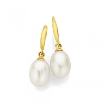 Angus & Coote 9ct gold pearl drop earrings offer