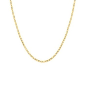 Angus & Coote 9ct gold two tone 45cm diamond-cut marine chain offer