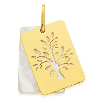 Angus & Coote 9ct gold mother of pearl tree of life pendant offer