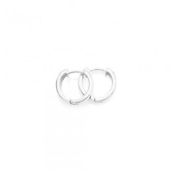 Angus & Coote Sterling silver small flat hoop earrings offer