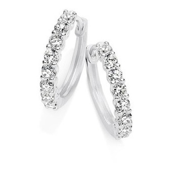 Angus & Coote Sterling silver hoop earrings offer