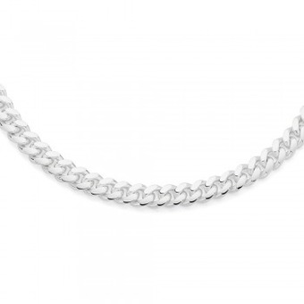 Angus & Coote Sterling silver gents 50cm oval curb chain offer