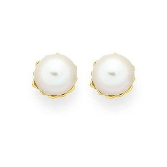Goldmark 9ct gold cultured freshwater pearl stud earrings offer