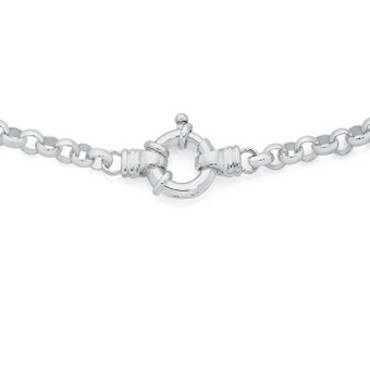 Goldmark Sterling silver 45cm 3mm solid belcher bolt necklet offer
