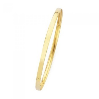 Goldmark 9ct gold 5x65mm solid comfort bangle offer
