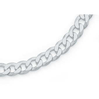Goldmark Sterling silver gents 50cm dia cut bevelled curb chain offer