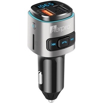 Aerpro in car bluetooth hands free fm transmitter kit with usb fast charge