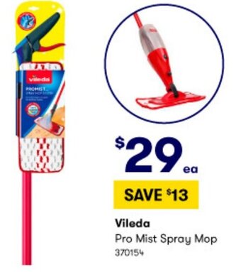 BIG W Vileda Pro Mist Spray Mop offer