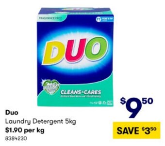 BIG W Duo Laundry Detergent 5kg offer