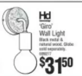 Bunnings HD Giro Wall Light offer