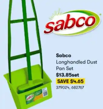 BIG W Sabco Longhandled Dust Pan Set offer