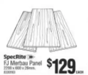 SpecRite FJ Merbau Panel