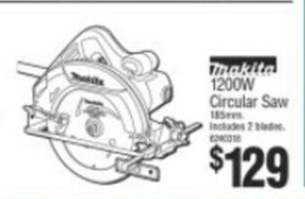 Bunnings Makita 1200W Circular Saw offer