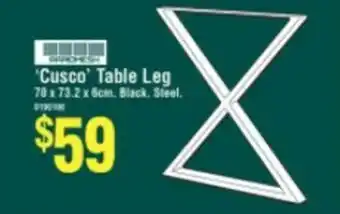 Bunnings Cusco Table Leg 70 x 73.2 x 6cm offer