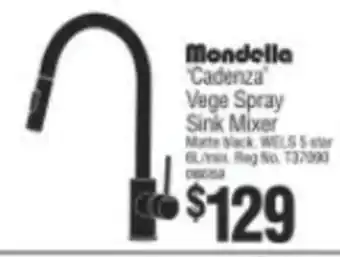 Bunnings Mondella Cadenza Vege Spray Sink Mixer offer