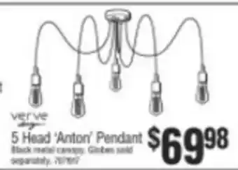 Bunnings Verve 5 Head Anton Pendant offer