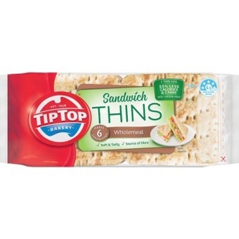 Coles Tip top sandwich thins 6 pack 240g offer