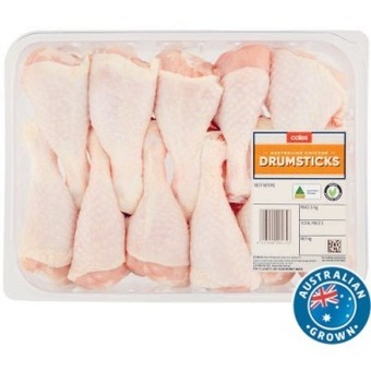 Coles Coles rspca approved chicken drumsticks large pack offer