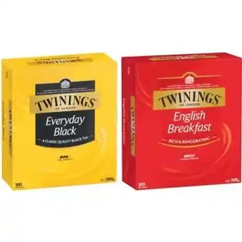 Coles Twinings tea bag 100 pack offer