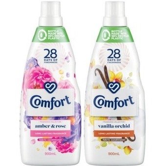 Coles Comfort fragrance fabric conditioner 900ml offer