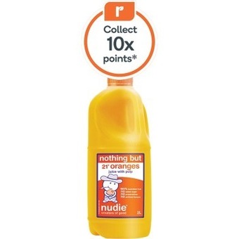 Woolworths Nudie orange juice 2 litre – from the fridge offer