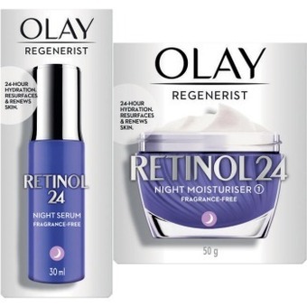 Coles Olay regenerist retinol 24 night moisturiser 50g or serum 30ml offer
