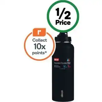 Woolworths Decor flip active insulated double wall flask 1.1 litre offer