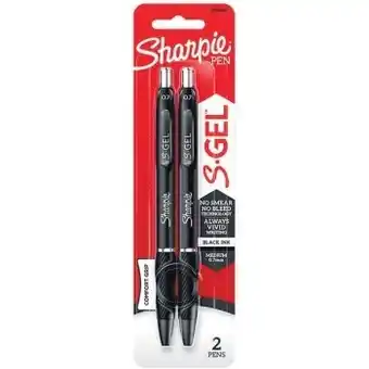 Woolworths Sharpie gel retractable 0.7mm gel pens black pk 2 offer