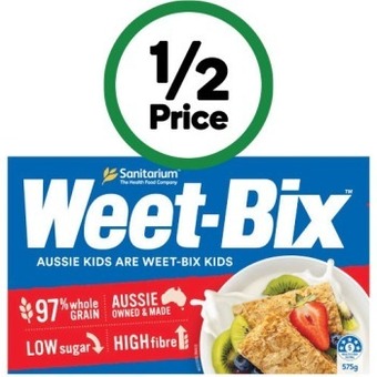 Woolworths Sanitarium weet-bix 575g offer