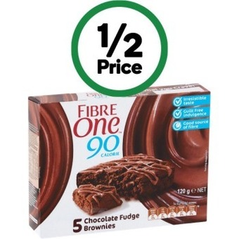 Woolworths Fibre one bars or donuts 92-120g pk 4/5 offer