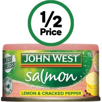 Woolworths John west salmon tempters 95g offer