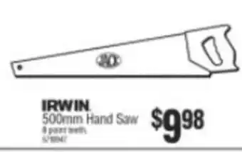 Bunnings Irwin 500mm Hand Saw offer