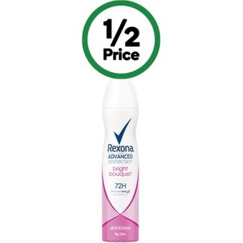 Woolworths Rexona advanced deodorant 220ml offer