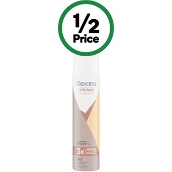 Woolworths Rexona clinical antiperspirant deodorant 180ml offer
