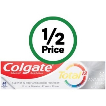 Woolworths Colgate total advanced clean toothpaste 115g offer